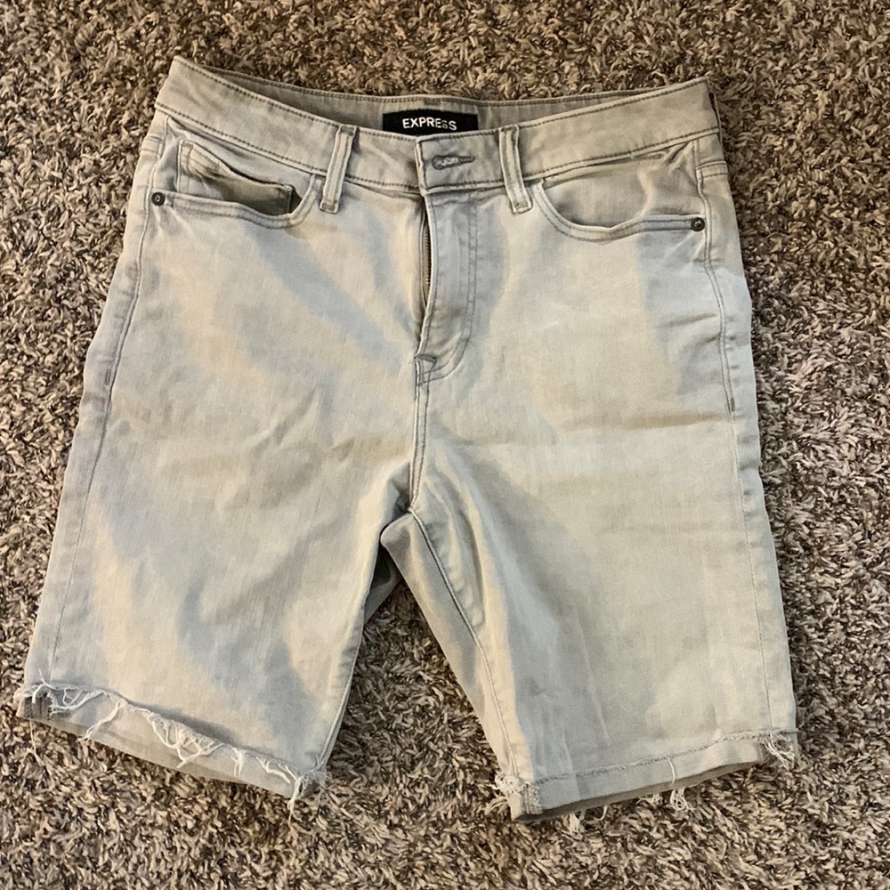 Slim-fit Express cutoff Jean shorts